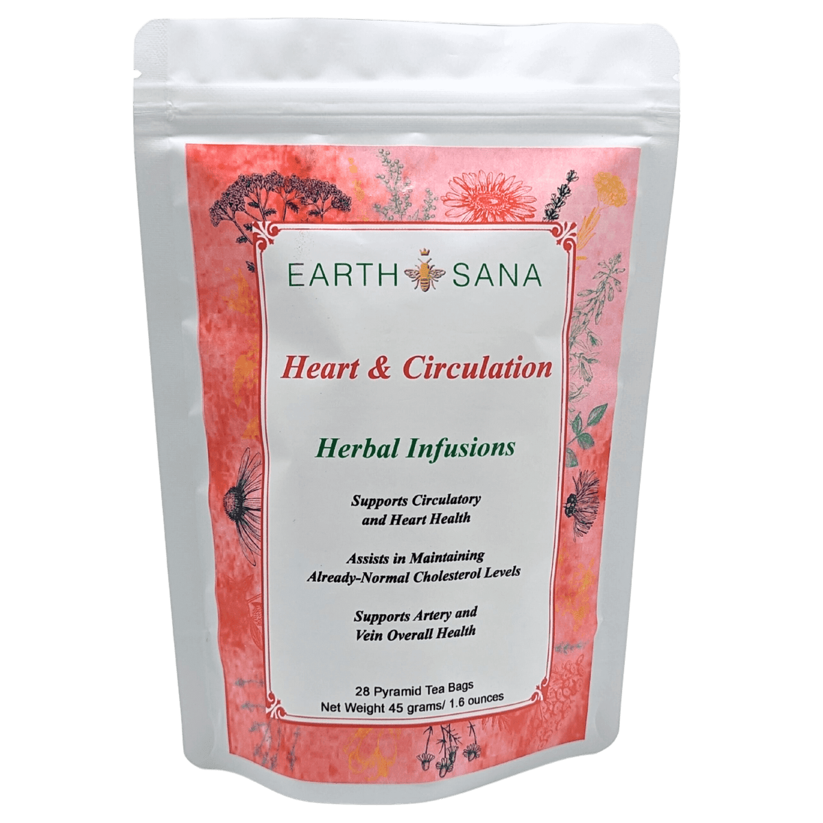 Earth Sana Heart & Circulation Tea - 28 Tea Bags