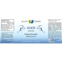 Load image into Gallery viewer, Alka Sana 4Salts Capsules - 180 Count - Full Label
