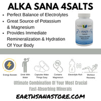 Load image into Gallery viewer, Alka Sana 4Salts Capsules - 180 Count - Product Overview
