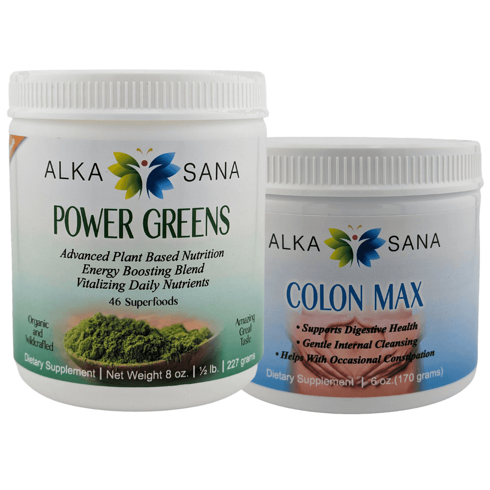 Alka Sana Basic Cleanse Bundle - Power Greens & Colon Max