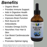 Load image into Gallery viewer, Alka Sana Black Cumin Seed Oil - 4 oz - Benefits
