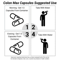 Load image into Gallery viewer, Alka Sana Colon Max 120 Capsules - Suggested Use
