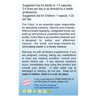 Load image into Gallery viewer, Alka Sana Colon Max Capsules - 120 Count - Suggested Use
