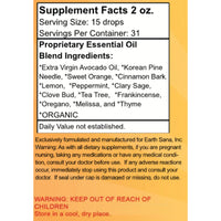 Load image into Gallery viewer, Alka Sana Immuno Max Oil - 4 oz - Supplement Facts
