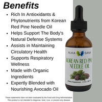 Load image into Gallery viewer, Alka Sana Korean Red Pine Needle Oil - 2oz - Benefits
