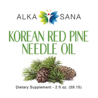 Load image into Gallery viewer, Alka Sana Korean Red Pine Needle Oil 2oz Front Label
