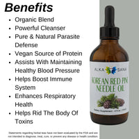 Load image into Gallery viewer, Alka Sana Korean Red Pine Needle Oil - 4oz - Benefits
