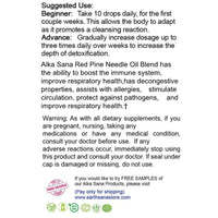 Load image into Gallery viewer, Alka Sana Korean Red Pine Needle Oil 4oz Suggested Use
