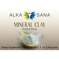 Load image into Gallery viewer, Alka Sana Mineral Clay Powder - 454 Gram - Front Label
