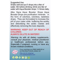 Load image into Gallery viewer, Alka Sana pH Booster Drops- 2 oz - Suggested Use
