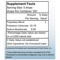 Load image into Gallery viewer, Alka Sana pH Booster Drops - 4 oz - Supplement Facts
