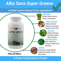 Load image into Gallery viewer, Alka Sana Super Greens 180 Capsules - Superfoods
