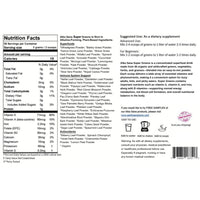 Load image into Gallery viewer, Alka Sana Super Greens Powder - 500 Gram Eco - Supplement Facts
