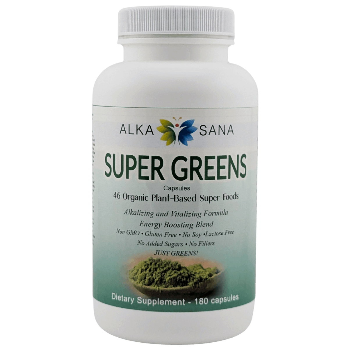 Alka Sana Super Greens Capsules - 180 Count