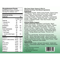 Load image into Gallery viewer, Alka Sana Super Greens Powder - 113 Gram - Supplement Facts
