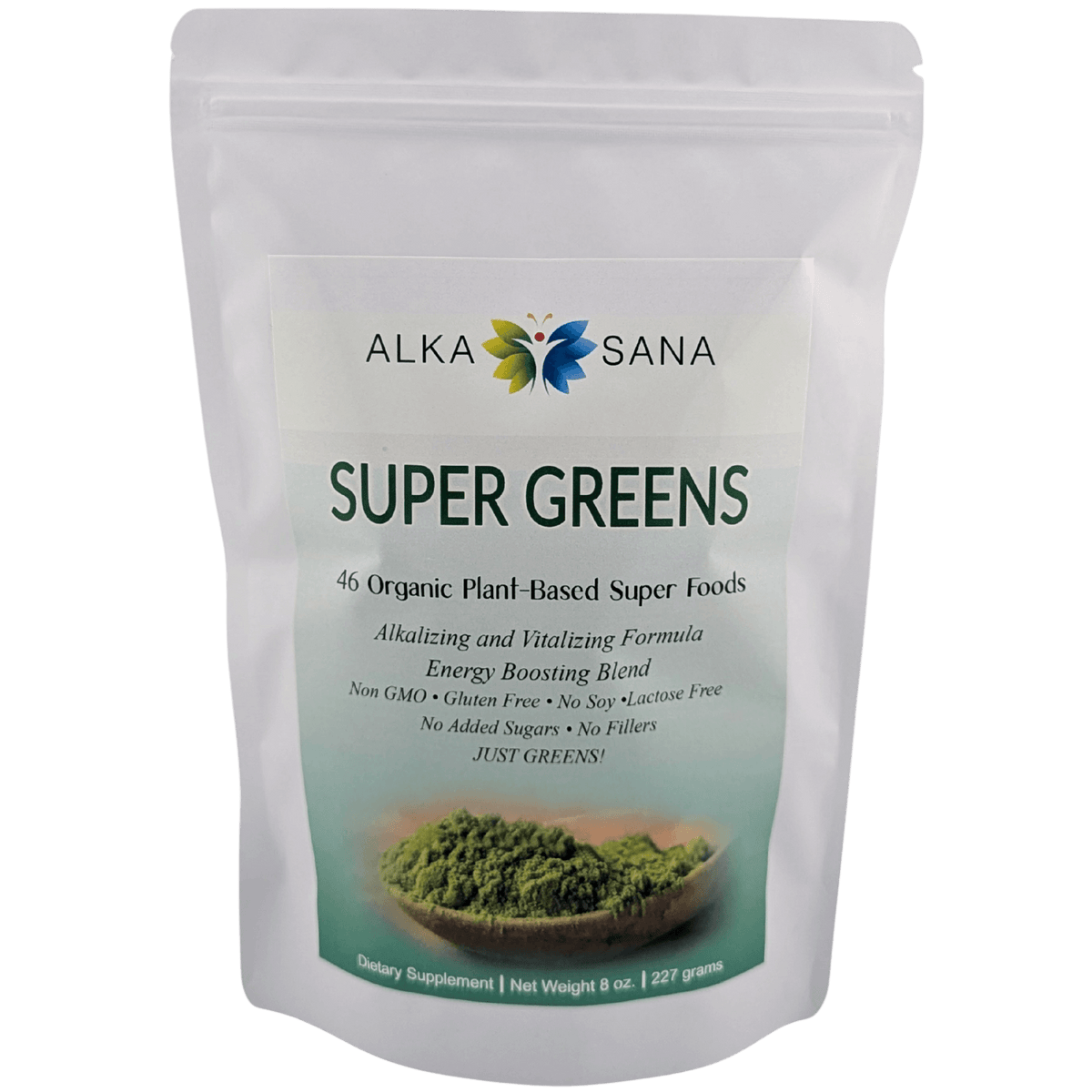 Alka Sana Super Greens Powder - 227 Gram Eco