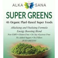 Load image into Gallery viewer, Alka Sana Super Greens Powder - 227 Gram - Front Label
