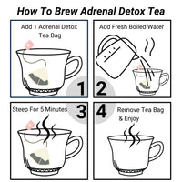 Load image into Gallery viewer, Earth Sana Adrenal Detox Tea - How To Brew
