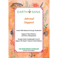 Load image into Gallery viewer, Earth Sana Adrenal Support - 120 Capsules - Label Front
