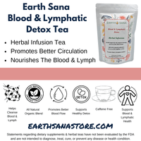 Load image into Gallery viewer, Earth Sana Blood &amp; Lymphatic Detox Tea Product Overview
