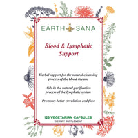 Load image into Gallery viewer, Earth Sana Blood &amp; Lymphatic Support - 120 Capsules - Label Front
