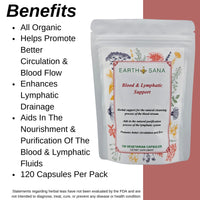 Load image into Gallery viewer, Earth Sana Blood &amp; Lymphatic Support Benefits
