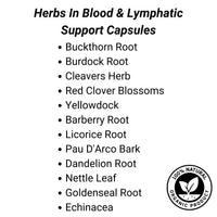 Load image into Gallery viewer, Earth Sana Blood &amp; Lymphatic Support Herbs
