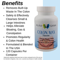 Load image into Gallery viewer, Earth Sana Colon Max Capsules - 120 Count - Benefits
