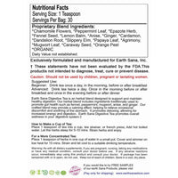 Load image into Gallery viewer, Earth Sana Digestive Loose Leaf Tea - Back Label
