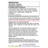 Load image into Gallery viewer, Earth Sana Digestive Support - 120 Capsules - Label Back
