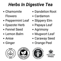 Load image into Gallery viewer, Earth Sana Digestive Tea - List of Herbs
