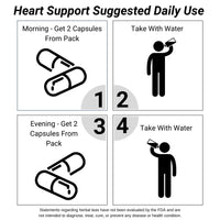 Load image into Gallery viewer, Earth Sana Heart &amp; Circulation Tea - Support Capsules - Suggested Use
