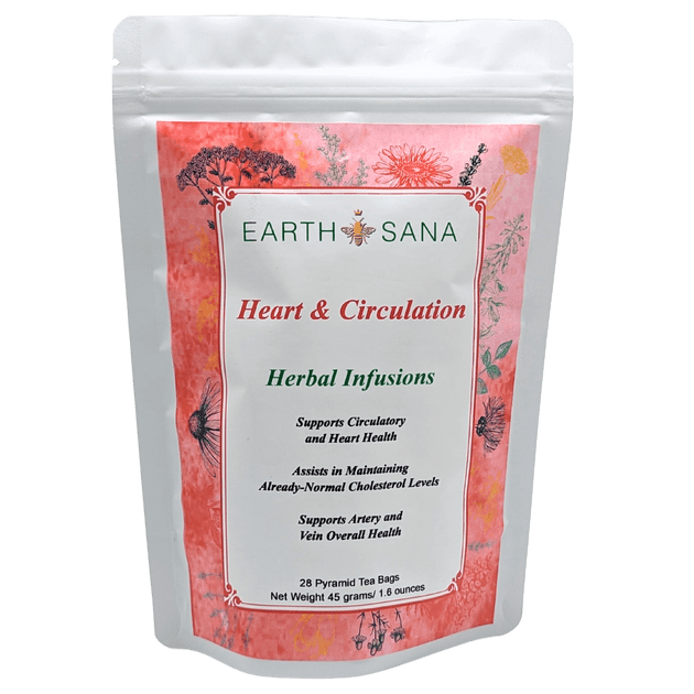 Earth Sana Heart & Circulation Tea | 28 Tea Bags | Heart Support ...