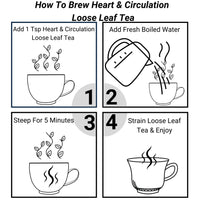 Load image into Gallery viewer, Earth Sana Heart &amp; Circulation Tea - Loose Leaf - How To Brew
