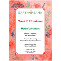 Load image into Gallery viewer, Earth Sana Heart &amp; Circulation Tea - Loose Leaf - Label Front
