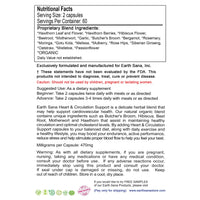 Load image into Gallery viewer, Earth Sana Heart &amp; Circulation Support - 120 Capsules - Label Back
