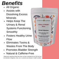 Load image into Gallery viewer, Earth Sana Kidney &amp; Bladder Detox Tea Benefits
