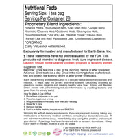 Load image into Gallery viewer, Earth Sana Kidney &amp; Bladder Detox Tea - Label Back
