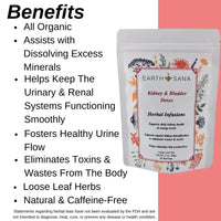 Load image into Gallery viewer, Earth Sana Kidney and Bladder Detox Tea - Loose Leaf - Benefits

