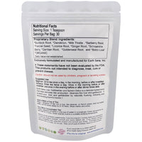 Load image into Gallery viewer, Earth Sana Liver, Gallbladder &amp; Spleen Detox Tea - Loose Leaf Back View
