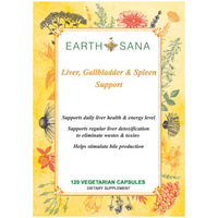 Load image into Gallery viewer, Earth Sana Liver, Gallbladder &amp; Spleen Support - 120 Capsules - Label Front
