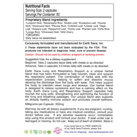 Load image into Gallery viewer, Earth Sana Lung &amp; Respiratory Support - 120 Capsules - Label Back
