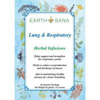 Load image into Gallery viewer, Earth Sana Lung &amp; Respiratory Tea - 28 Tea Bags - Label Front
