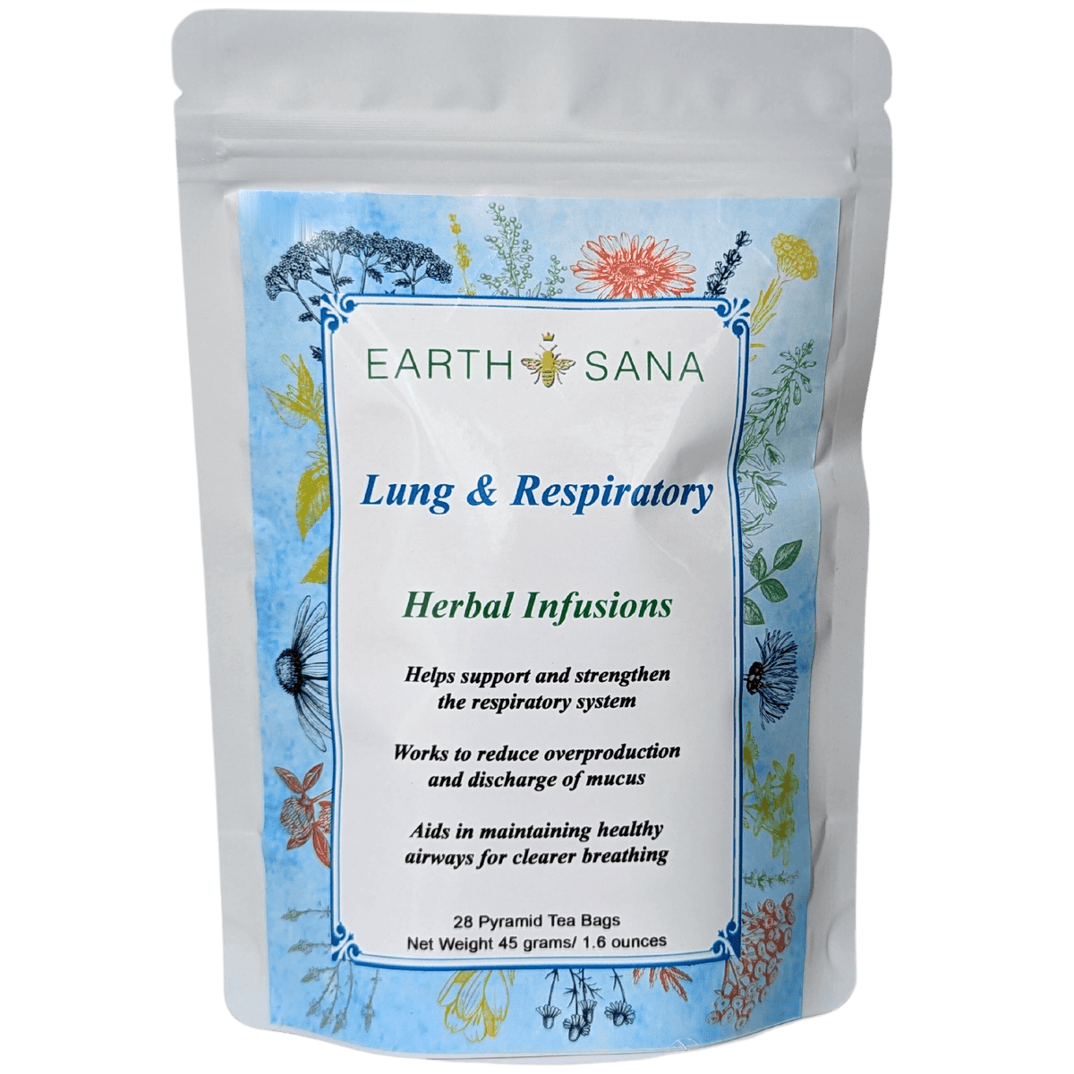 Earth Sana Lung & Respiratory Tea - 28 Tea Bags