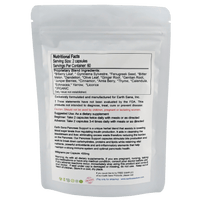 Load image into Gallery viewer, Earth Sana Pancreas Support - 120 Capsules - Back View
