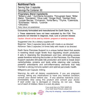 Load image into Gallery viewer, Earth Sana Pancreas Support - 120 Capsules - Label Back
