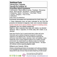 Load image into Gallery viewer, Earth Sana ParaTox Support - 120 Capsules - Label Back
