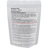 Load image into Gallery viewer, Earth Sana Prostate Detox Tea - Loose Leaf Back View
