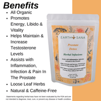Load image into Gallery viewer, Earth Sana Prostate Detox Tea - Loose Leaf - Benefits
